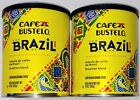 Cafe Bustelo BRAZIL Dark Roast Ground Coffee Brazilian Blend, 10 oz Can Lot of 2