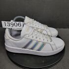 Adidas Grand Court Shoes Womens Sz 8.5 White Gray Sneakers