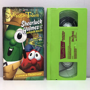 VeggieTales Sheerluck Holmes and the Golden Ruler VHS Video Tape Sherlock RARE!