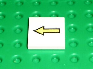LEGO SPACE Space white tile 3068bp08 with arrow pattern / 6542 6990 6932 6972