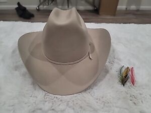 Vintage STETSON Cowboy Hat BEAVER 4X Silver Belly 7-1/2 Western XXXX