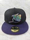 New Era TAMPA BAY DEVIL RAYS Cooperstown Coll. MLB Fitted Wool Hat Cap 7 5/8
