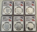 2023 6-pc Morgan & Peace Silver Dollar Set NGC PF70/MS70 Advance Releases Ryder