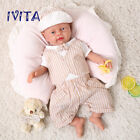 IVITA 18'' Silicone Reborn Doll Newborn Baby Boy Can Take Pacifier 3500g Toy