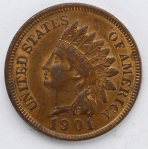 AU 1901 Indian Head Cent