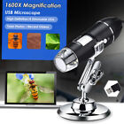 1600X USB Digital Microscope 8 LEDs Handheld Magnification Camera W/ Stand S2K0