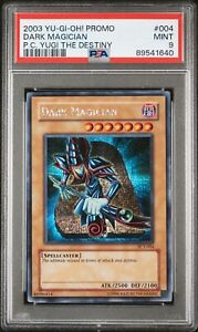 Dark Magician PCY PSA 9 Secret Rare Game Promo #004 Yugioh 2003