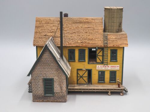 Campbell Scale Models #385 Brett's Brewery 'Craftsman Style Kit' Built - HOn3