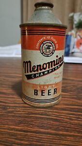 Menominee (Champion Light) Beer Can IRTP HP Cone Top
