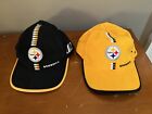 PITTSBURGH STEELERS PAIR of Logo Athletic Vintage Pro Line NFL  Hats VG+++