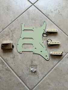 Stratocaster style and humbucker pickup lot (3 single coil, 1 humbucker)+pickgd.
