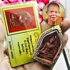 Certificate Khunpaen Charming Lust 19takud Lp Koon Be2536 Red Thai Amulet #17130