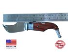 2.76” Spanish Navaja Lengua Vaca Pocket Knife Wood Scales Handmade - USA Seller