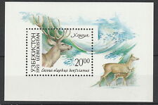 Uzbekistan 1993 Fauna Animals Deer MNH Block