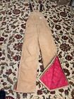 VTG Carhartt R02 Canvas Insulated Bib Overalls Double Knee USA MADE 30x32 UFCW