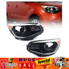 Pair For 2014-2019 Kia Soul Halogen Headlights Headlamps Replacement Left+Right (For: 2016 Kia Soul)