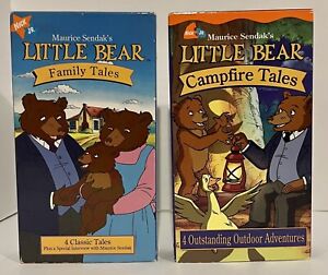 Lot Of 2 Little Bear Nick Jr VHS Nickelodeon 2002 Campfire Tales /Family Tales