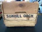Old Vintage Sunhill Orchard Wood Fruit Crate Box
