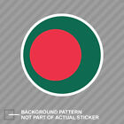 Round Bangladeshi Flag Sticker Decal Vinyl Bangladesh BGD
