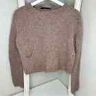 Sita Murt Wool Speckled Cropped Sweater * Tan * Size 40