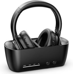 iDiskk Wireless Headphones with 2.4G Transmitter Dock for watching TV at home