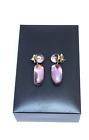£4560 H.Stern Amethyst Earrings Pedras Roladas ,Day/ Night, 18k Noble Gold