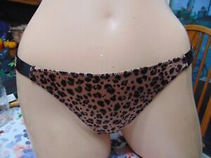 Victoria's Secret Rhinestone Satin Thong Panties Size X-Large Stk# VS