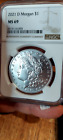 2021 d morgan silver dollar ngc ms 69 100th anniversary J.Dean coins