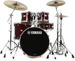 Yamaha Stage Custom Birch Shell Pack - 5pc - Cranberry Red