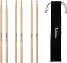 3 Pairs Maple Wood Drumsticks 7A Drum Sticks for Kids and Beginners