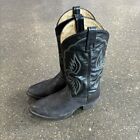 Tony Lama USA 6250 Black Goatskin Cowboy Western Boots Men's Size 10D