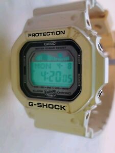 Casio G-Shock G-LIDE GLX-5600 White Resin Case Band Men's Wristwatch SOLD AS IS