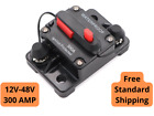 300 Amp Waterproof Circuit Breaker Auto/Marine/Solar 12-48V DC Manual Reset