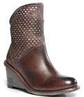 Bed|Stu Dutchess Women's Leather Wedge Boots Teak Rustic Size 9.5