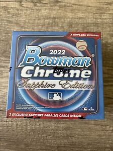 New ListingBowman 2022 Chrome Baseball Sapphire Edition Box - 8 Packs Factory Sealed