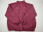Vintage Virginia Tech Hokies Jacket Men 4XL Burgundy Full Zip Nike Y2K NCAA 2000