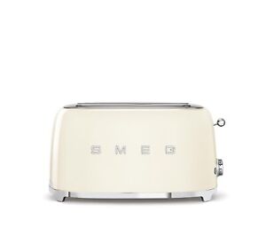 Smeg TSF02CRUS Cream 50's Retro Style 4 Slice Toaster (Open Box) Box Damage