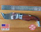 3.14” Spanish navaja lengua vaca pocket knife wood handle handmade - USA seller