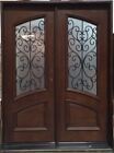 Memorial Day Sale!!!!!!Solid Wood Mahogany Door Pre-hung&Finished DMH8619-6-Iron