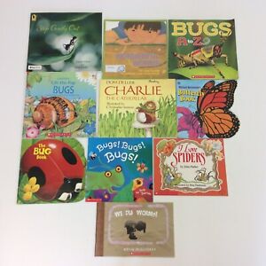 Bugs Insects Worms Ants Preschool Kindergarten 1st 2nd Grade 10 Picture Book Lot