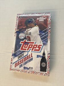 2021 Topps Baseball UK EDITION EXCLUSIVE HUGE Factory Sealed HOBBY Box-240 Cards