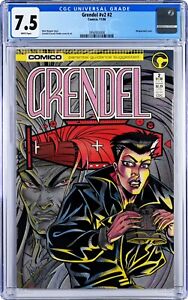 Grendel v2 #2 CGC 7.5 (Nov 1986, Comico) Matt Wagner Story, Wraparound Cover