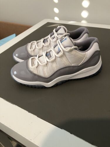 Nike Air Jordan 11 Retro Low Cement Grey Grade School Size 2Y.  505835-140