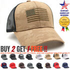 Men Baseball Cap American Flag Tactical Mesh Snapback Hat Trucker Caps Camo Army