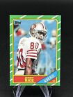 1986 TOPPS JERRY RICE ROOKIE RC FOOTBALL CARD #161  NM Nice Card!