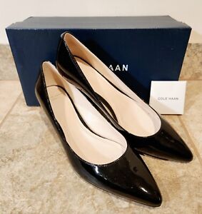 Cole Haan | Juliana Black Patent Leather Pumps Heels Shoes Size 7.5 B | CUTE! 💖