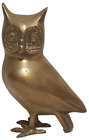 Antique Vintage Solid Brass Owl Statue Figure 6