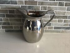 VOLLRATH Vtg US Military Hospital Stainless Steel 3 qt. Water Pitcher #8203 USA