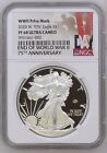 2020-W $1 V75 WWII Privy Mark American Silver Eagle NGC PF68 Ultra Cameo COIN