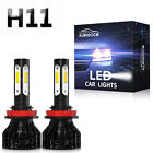 2x H11 LED Headlight Low Beam Bulbs 6000K White For Peterbilt 579 587 2011-2018